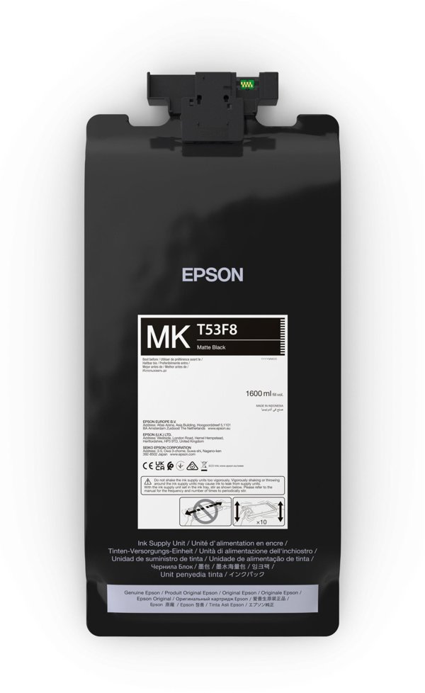 Epson Αυθεντικό Μελάνι C13T53F80N για Εκτυπωτή, Μαύρο Ματ (Matte Black)