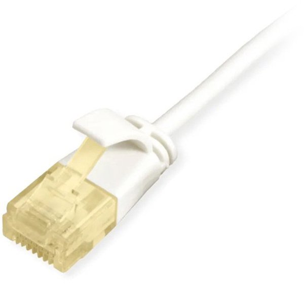 Equip Patchkabel Cat6A Slim U/UTP 2xRJ45 0.50m weiß LSZH Polybeutel