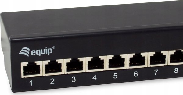 Εξοπλισμός Equip Patchpanel 12x RJ45 Cat6A FTP 1HE Premium μαύρο