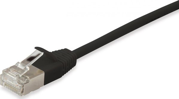 Καλώδιο Patch Equip Equip Cat6A S/FTP 2xRJ45 3.00m μαύρο (SSTP) Slim