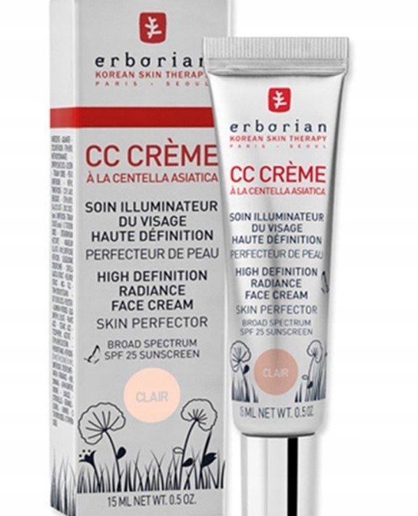 Erborian CC HD Κρέμα SPF25 μευψηλή ανάλυση λάμψη + foundation Clair