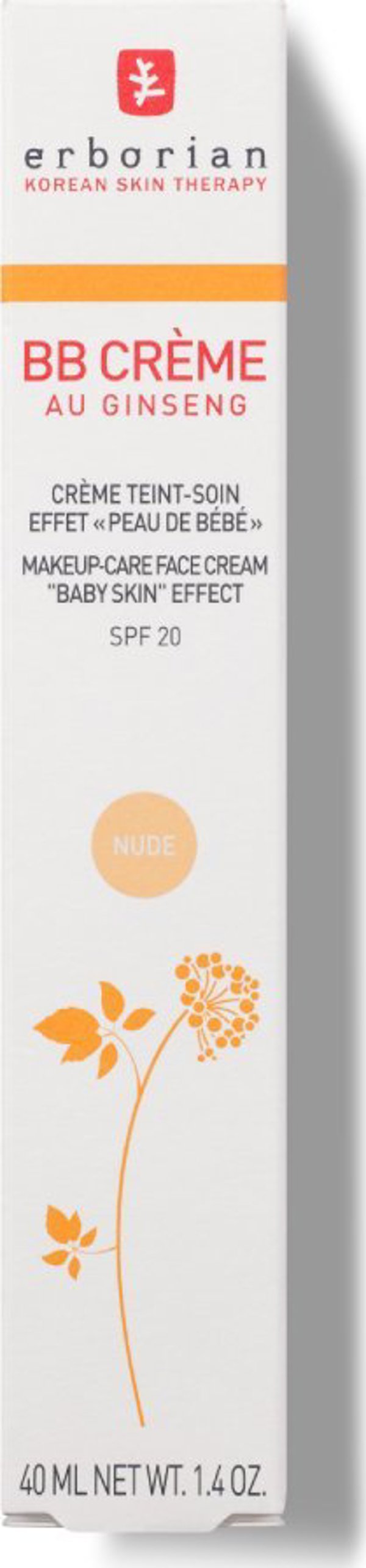 Erborian BB κρέμα Au Ginseng Nude Spf 20 40ml
