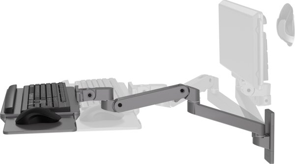 ERGOTRON LX PRO ARM KEYBOARD TRAY WALL MOUNT darkgrey