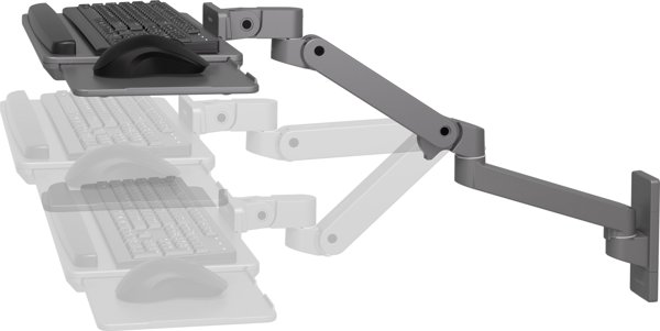 ERGOTRON LX PRO ARM KEYBOARD TRAY WALL MOUNT darkgrey