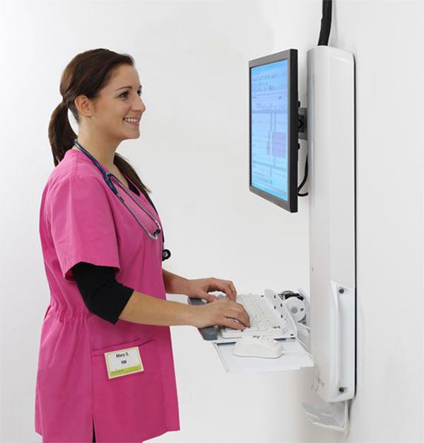 Ergotron StyleView Sit-Stand Vertical do 24" max 13.6kg (61-081-062)