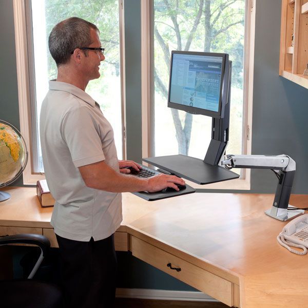 Ergotron Βάση γραφείου για οθόνη έως 27" WorkFit-A (24-317-026)