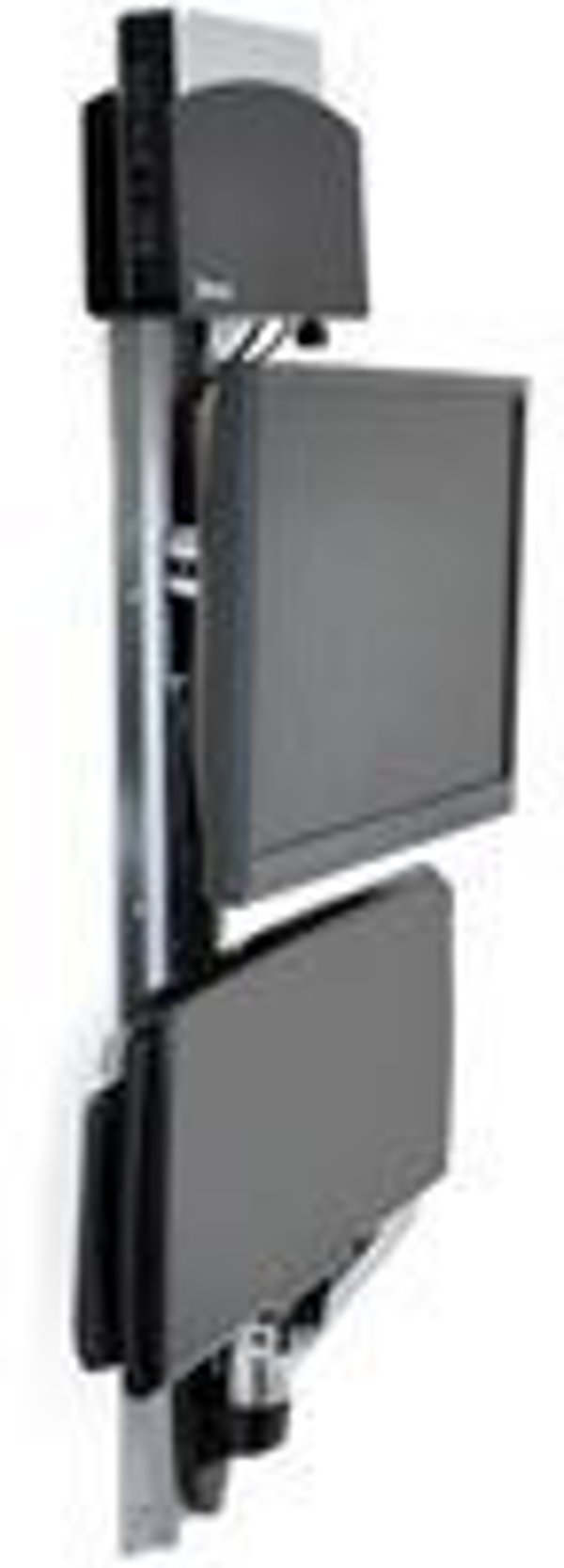 Ergotron LX Σύστημα Στήριξης για LCD Οθόνη και PC, με Βάση CPU, Βραχίονα Πληκτρολογίου και Ράγες Τοίχου, Μαύρο