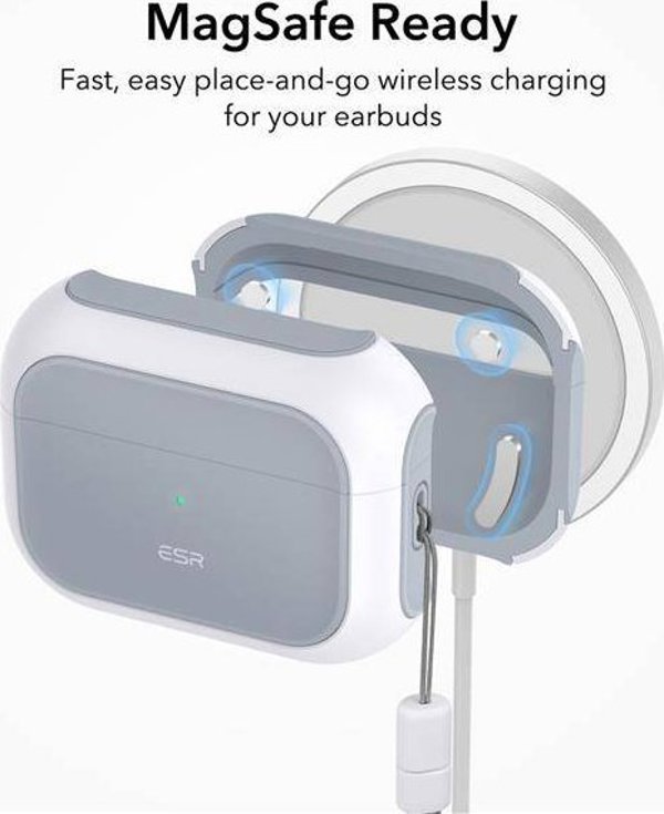 Θήκη ESR Orbit HaloLock MagSafe για Apple AirPods Pro 1 / 2, Λευκή