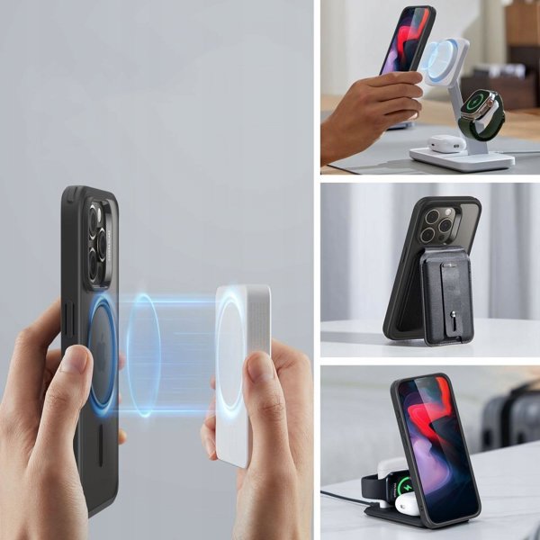 ESR Etui ESR Classic Hybrid Halolock MagSafe για iPhone 15 Pro Max - ματ μαύρο