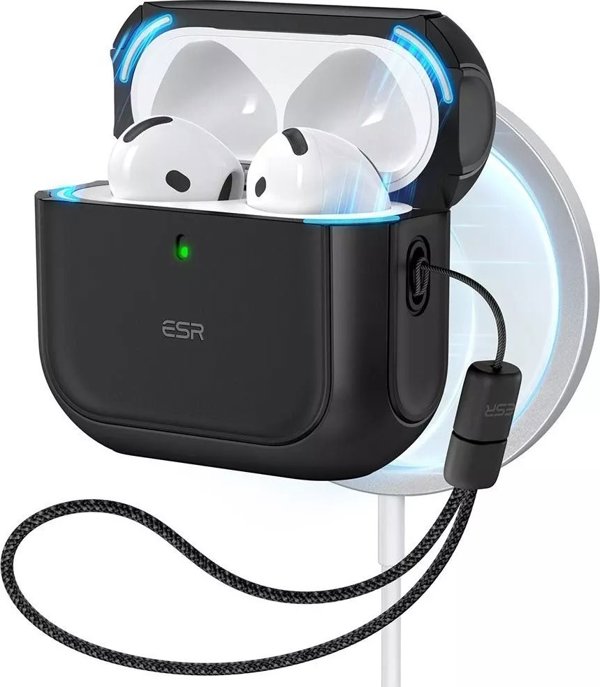 ESR Θήκη ESR Orbit Halolock MagSafe για Apple AirPods 4 - μαύρο