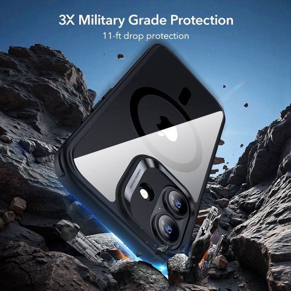 ESR ΚΛΑΣΙΚΗ ΥΒΡΙΔΙΚΗ MAGSAFE & ΣΚΛΗΡΥΜΕΝΟ ΓΥΑΛΙ IPHONE 17 ΔΙΑΦΑΝΕΣ/ΜΑΥΡΟ