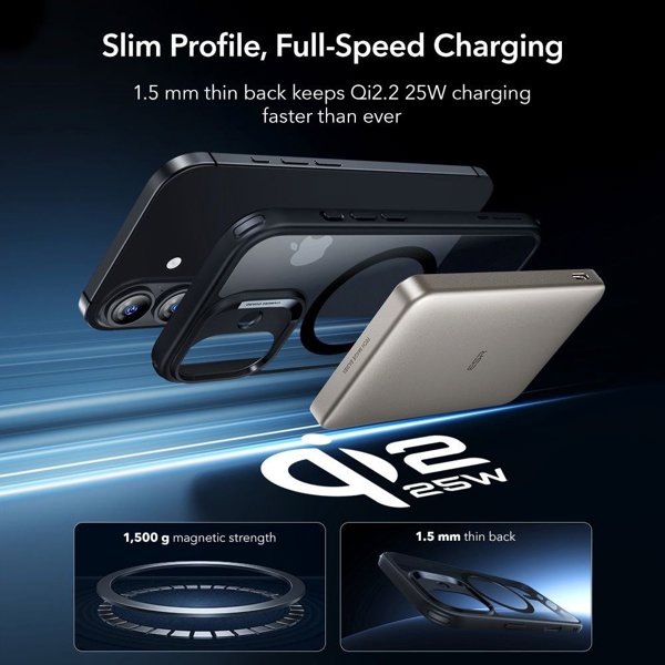 ESR ΚΛΑΣΙΚΗ ΥΒΡΙΔΙΚΗ MAGSAFE & ΣΚΛΗΡΥΜΕΝΟ ΓΥΑΛΙ IPHONE 17 ΔΙΑΦΑΝΕΣ/ΜΑΥΡΟ