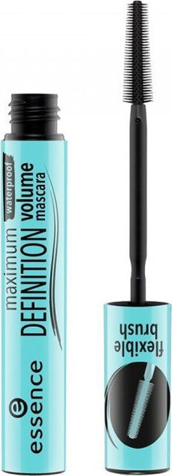 Essence Maximum Definition Waterproof Volume Mascara αδιάβροχη μάσκαρα όγκου Black 8ml