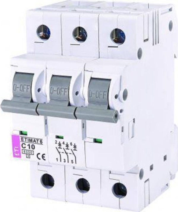 ETI ΔΙΑΚΟΠΤΗΣ ΚΥΚΛΩΜΑΤΟΣ 3P 6KA C-10AE
