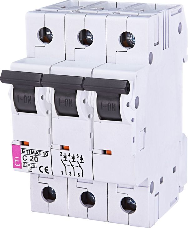 Eti-Polam Διακόπτης κυκλώματος 3P C 13A 10kA AC ETIMAT10 (002135715) 3377731 5904722938588