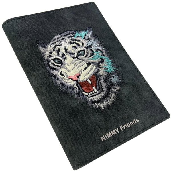Nimmy Θήκη Διαβατηρίου Raptor Tiger, Πορτοφόλι, Σκούρο Γκρι