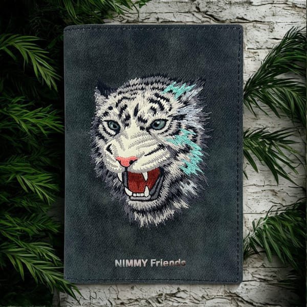 Nimmy Θήκη Διαβατηρίου Raptor Tiger, Πορτοφόλι, Σκούρο Γκρι