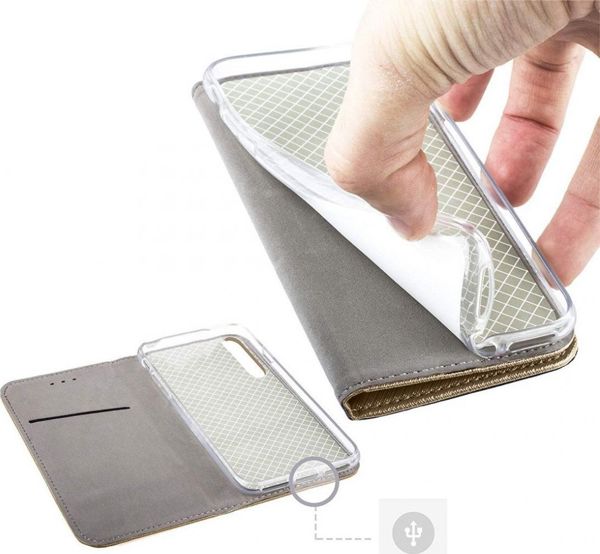 Θήκη XIAOMI REDMI 9T πορτοφόλι με πτερύγιο Flip Magnet χρυσό
