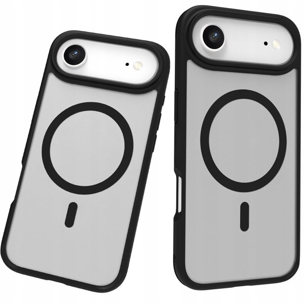 Etui Roobix Dusky MagSafe do iPhone 17 Air - czarne matowe