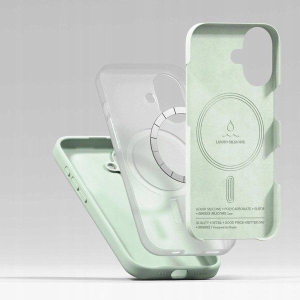 Θήκη Ringke Σιλικόνης Μαγνητική MagSafe για Apple iPhone 17 Soft Mint