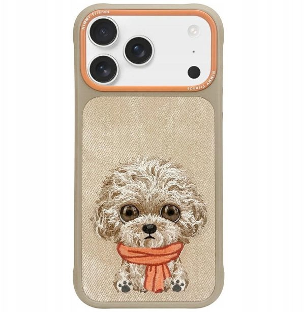 Θήκη Nimmy Big Eyed Pet 2.0 Dog για iPhone 17 μπεζ