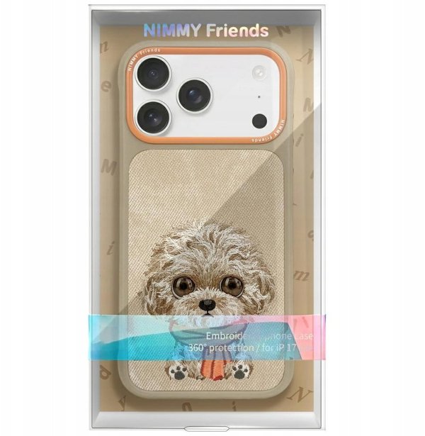 Θήκη Nimmy Big Eyed Pet 2.0 Dog για iPhone 17 μπεζ