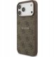 Θήκη Guess 4G Ring Classic Logo MagSafe για iPhone 17 Pro Max, καφέ