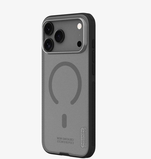 Θήκη Nillkin Super Frosted Shield Pro Magnetic συμβατή με MagSafe για iPhone 17 Pro Max - ημιδιαφανές-μαύρο
