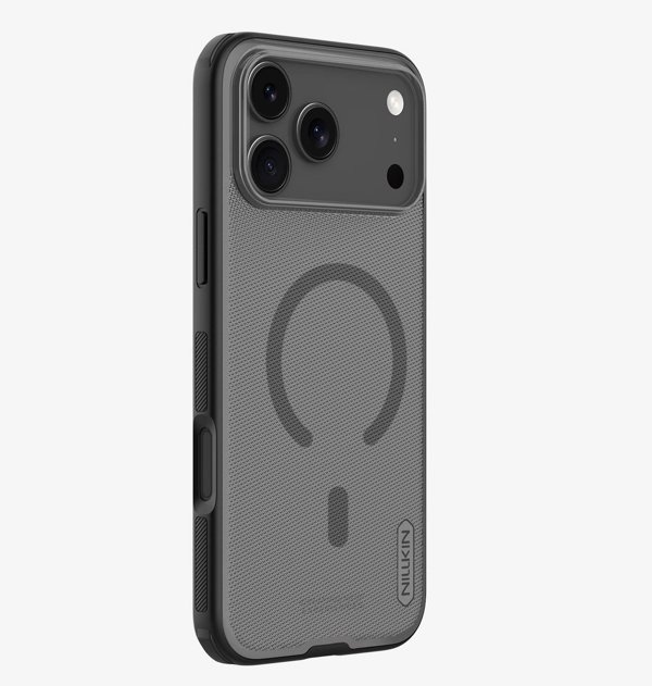 Θήκη Nillkin Super Frosted Shield Pro Magnetic συμβατή με MagSafe για iPhone 17 Pro Max - ημιδιαφανές-μαύρο