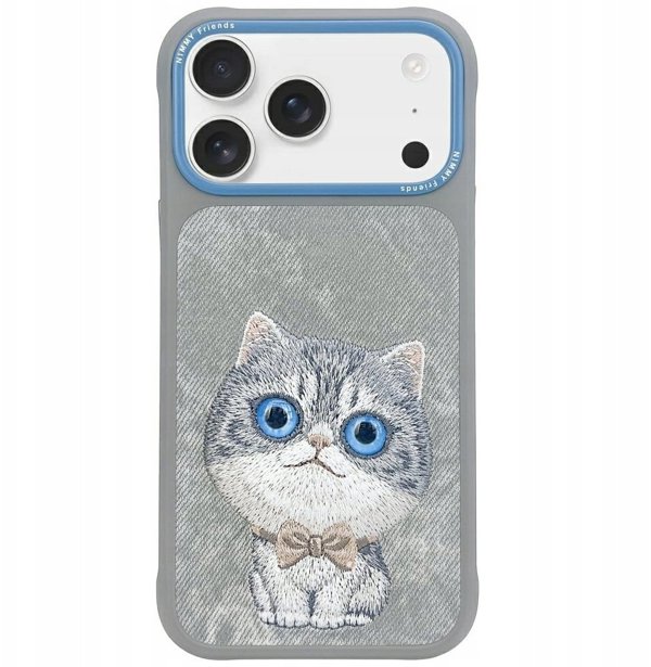 Θήκη Nimmy Big Eyed Pet 2.0 Cat για iPhone 17 γκρι