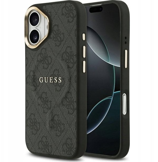 Θήκη Guess 4G PU Classic Logo MagSafe για iPhone 17 - μαύρο