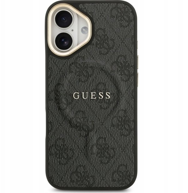 Θήκη Guess 4G PU Classic Logo MagSafe για iPhone 17 - μαύρο