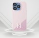 Θήκη Karl Lagerfeld Silicone Shadow Metal Initial MagSafe για iPhone 15 Pro ροζ
