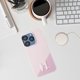 Θήκη Karl Lagerfeld Silicone Shadow Metal Initial MagSafe για iPhone 15 Pro ροζ