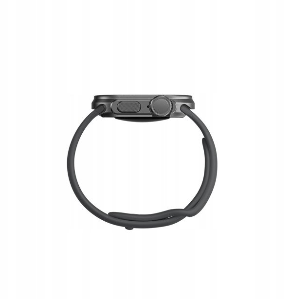 Etui metalowe AMAZINGTHING Titan Pro na Apple Watch 11 46mm aluminiowe - czarne