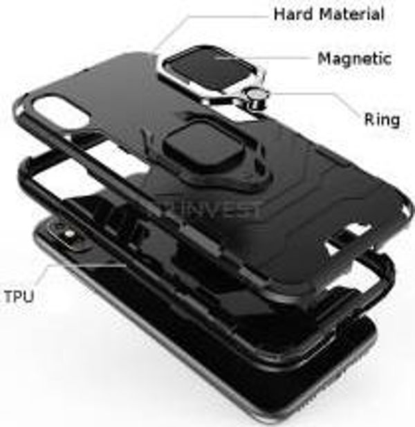 Θήκη Armor Ring Magnetic Huawei P40 Pro Μαύρο standard