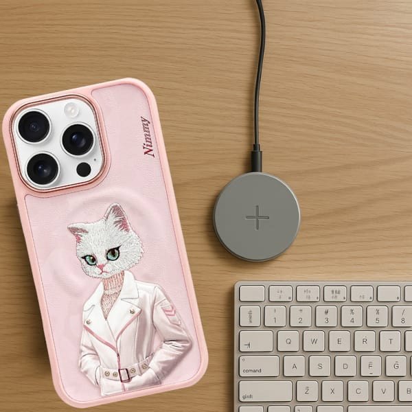 Θήκη Nimmy Magnetic fashion cute pet MagSafe για iPhone 16 Pro Max ροζ
