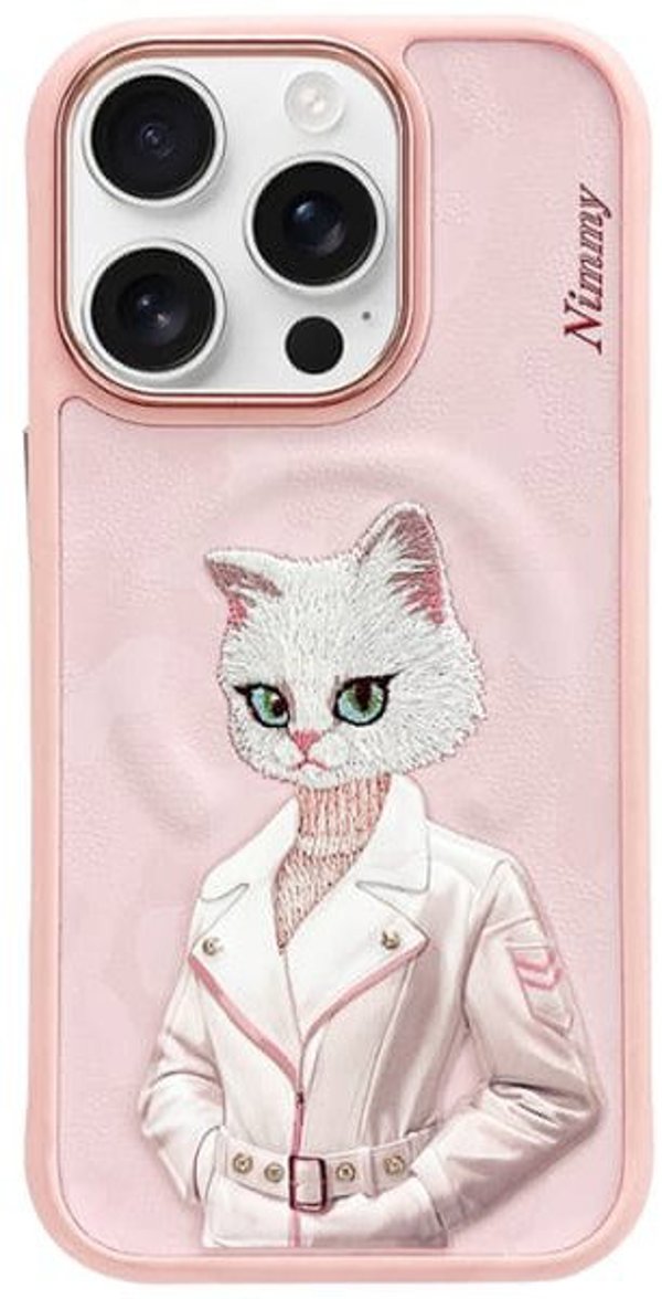 Θήκη Nimmy Magnetic fashion cute pet MagSafe για iPhone 16 Pro Max ροζ