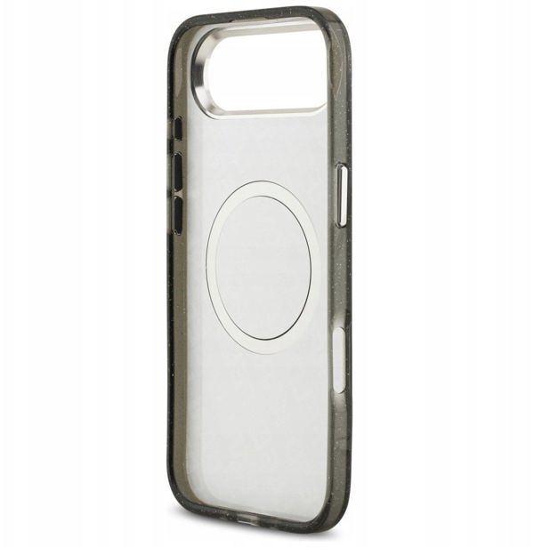 Etui Karl Lagerfeld IML Glitter Karl &   Choupette Heads Logo MagSafe do iPhone Air czarny