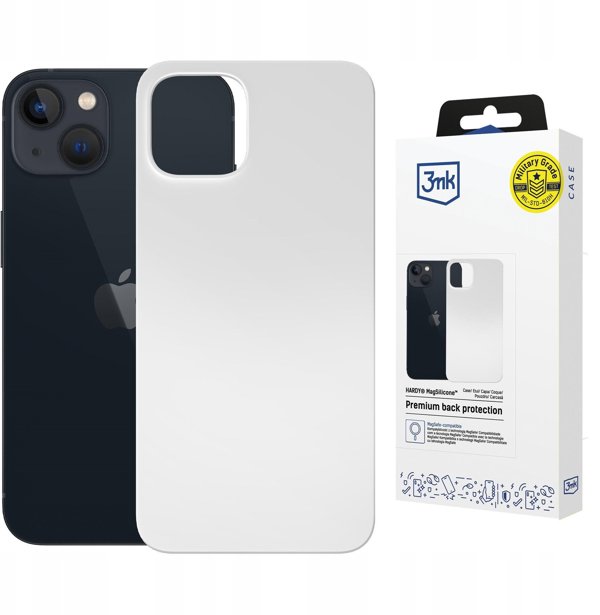 Θήκη 3MK Hardy MagSilicone για iPhone 14 Λευκό - Ανθεκτική Θήκη με MagSafe