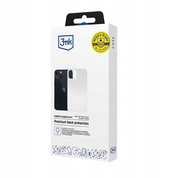 Θήκη 3MK Hardy MagSilicone για iPhone 14 Λευκό - Ανθεκτική Θήκη με MagSafe