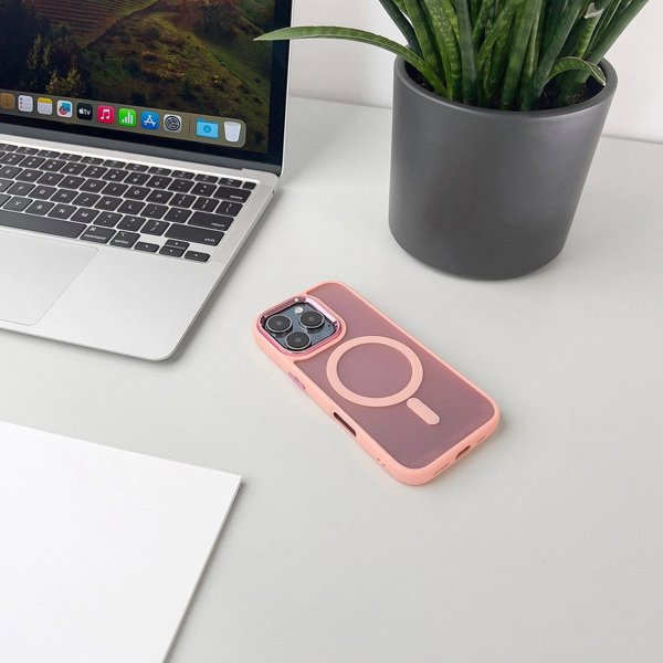 Etui Fashion Case συμβατό με MagSafe για iPhone 17 Pro - ροζ