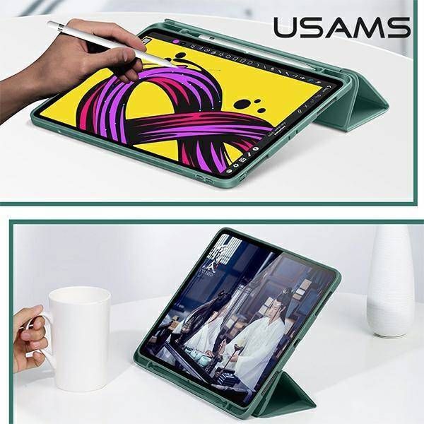 Θήκη για tablet Uniq USAMS Θήκη Winto iPad Air 10.9" 2020 σκούρο πράσινο/dark green IP109YT04 (US-BH654) Smart Cover