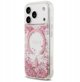 Θήκη Guess Resin Bottom Glitter MagSafe για iPhone 17 Pro ροζ