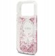 Θήκη Guess Resin Bottom Glitter MagSafe για iPhone 17 Pro ροζ
