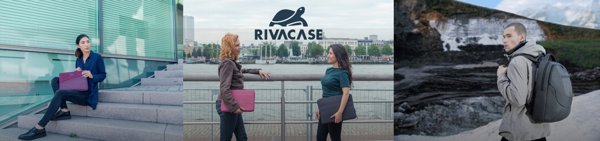 Θήκη Rivacase Αντικραδασμική Θήκη για MacBook Air 15'' Κάθετο Φερμουάρ Μαύρο