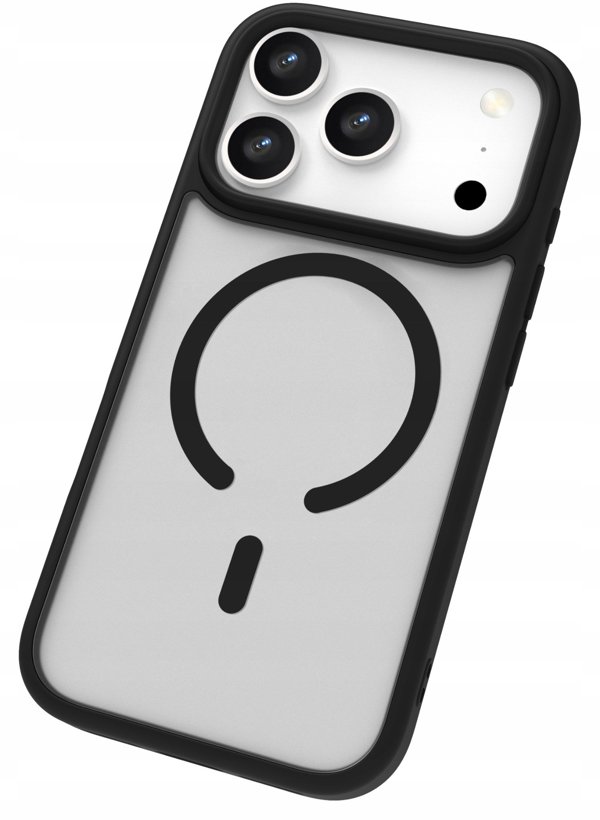 Etui Roobix Dusky MagSafe do iPhone 17 Pro Max - czarne matowe