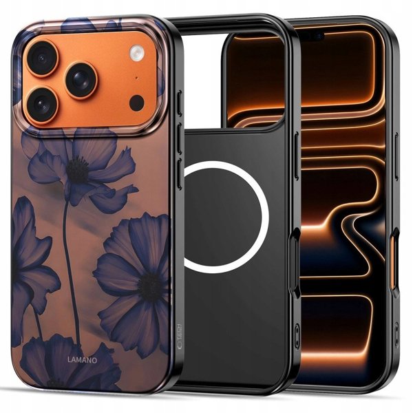Etui Tech-Protect Lamano MagSafe do Apple iPhone 17 Pro Velvet Night