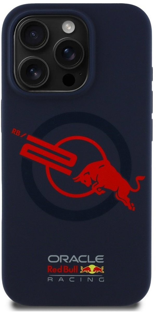 ΘΗΚΗ RED BULL HC ΣΙΛΙΚΟΝΗΣ ORBR20 ΛΟΓΟΤΥΠΟ ΚΟΚΚΙΝΗ ΕΠΕΝΔΥΣΗ ΓΙΑ IPHONE 15 PRO MAGSAFE ΜΠΛΕ