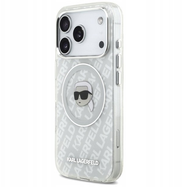 Θήκη Karl Lagerfeld IML Karl Head Logo MagSafe για iPhone 17 Pro γκρι